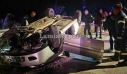 Τροχαίο με δύο σοβαρά τραυματίες στη Λαμία – Αναποδογύρισε το αυτοκίνητό τους