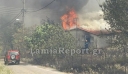 «112» για τη φωτιά στη Λαμία – Κάηκαν σπίτια