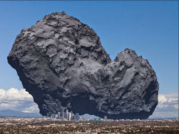 Εικόνα που σοκάρει – Δείτε πως θα ήταν εάν ΕΠΕΦΤΕ στη Γη ο κομήτης Τσούρι [pic]