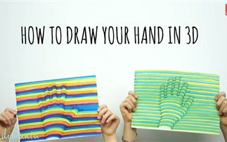 Πώς να ζωγραφίσεις το χέρι σου σε τρεις διαστάσεις
