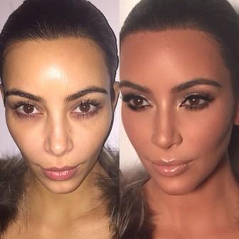 Η Kim Kardashian χωρίς μακιγιάζ