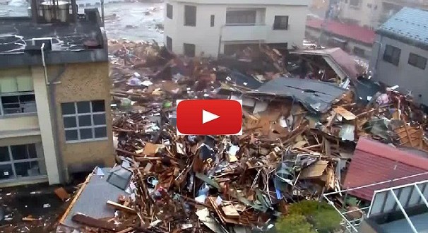 Νέο σοκαριστικό βίντεο από το τσουνάμι της Ιαπωνίας (βίντεο)