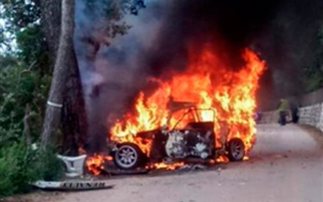 Συνοδηγός κάηκε ζωντανός στο ράλι της Μαγιόρκα (pics)
