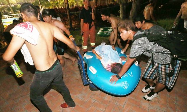 Χάος σε πάρκο – πάνω από 500 τραυματίες – Ταιβάν