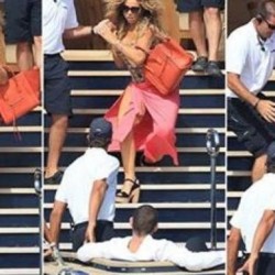 Η Μariah Carey τρώει τούμπα στα σκαλιά και ο εκατομμυριούχος σύντροφός της δεν κουνάει ούτε το δάχτυλό του!! Φωτογραφίες