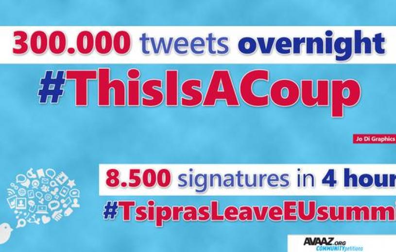 Πάνω από 300.000 tweets #ThisIsACoup σε ένα βράδυ