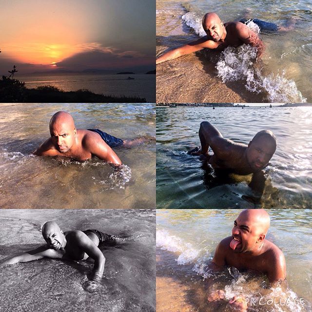 Ησαΐας Ματιάμπα –  Με μαγιό στην παραλία και ανεβασμένη διάθεση (φωτό)