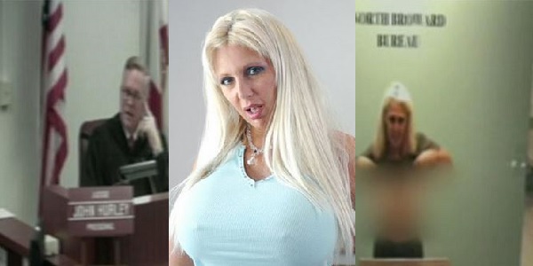 Πρωταγωνίστρια epωτικών ταινιών έδειξε το στήθος της σε δικαστή !!!!!! (βίντεο)
