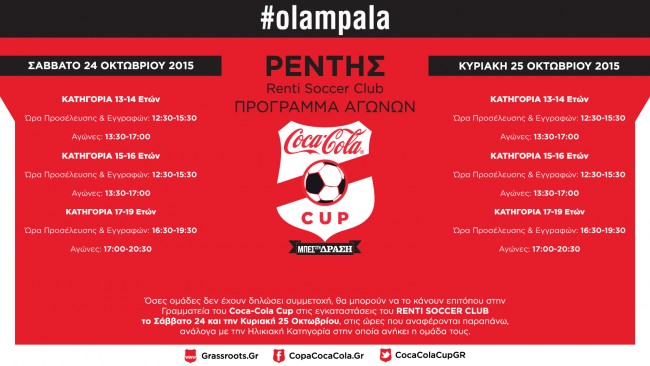 Ξεκινάει δυναμικά το Coca-Cola Cup 2015-16!