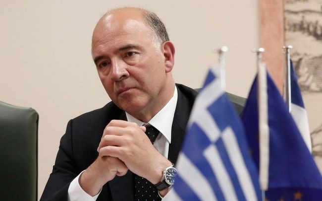 Μοσκοβισί: Δεν υπάρχει διάθεση μεταξύ των χωρών της ευρωζώνης για κούρεμα του ελληνικού χρέους