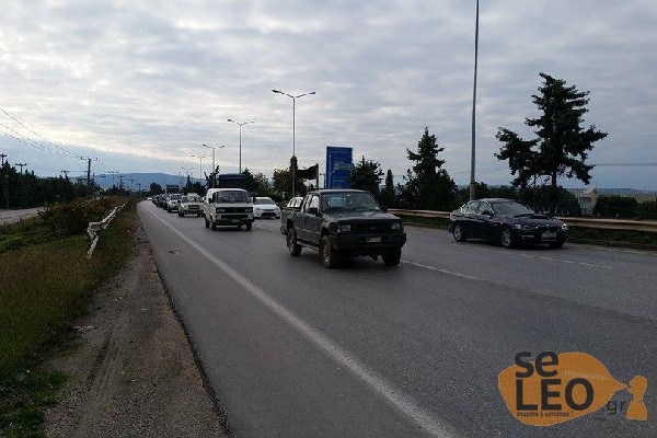 Πορεία προς το υπ. Μακεδονίας-Θράκης από αγρότες