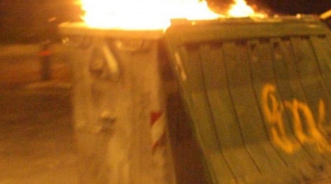 Χανιά: Μπαράζ πυρκαγιών σε κάδους απορριμμάτων