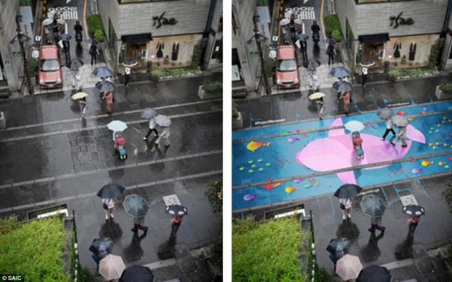 Δείτε τι συμβαίνει στους δρόμους της Ν. Κορέας όταν βρέχει
