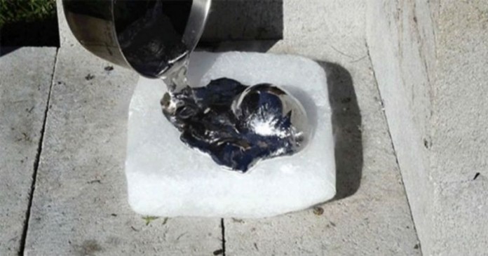 Τι θα συμβεί αν ρίξεις λιωμένο αλουμίνιο σε υγρό άζωτο και ξηρό πάγο (Video)