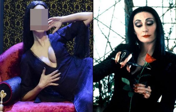 Η απόλυτη μεταμόρφωση Ελληνίδας ηθοποιού ως Morticia Addams (φωτό)
