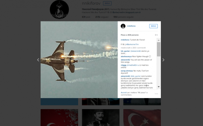 Τούρκοι χάκερ απέκλεισαν την πρόσβαση στον λογαριασμό Ρώσου υπουργού στο Instagram