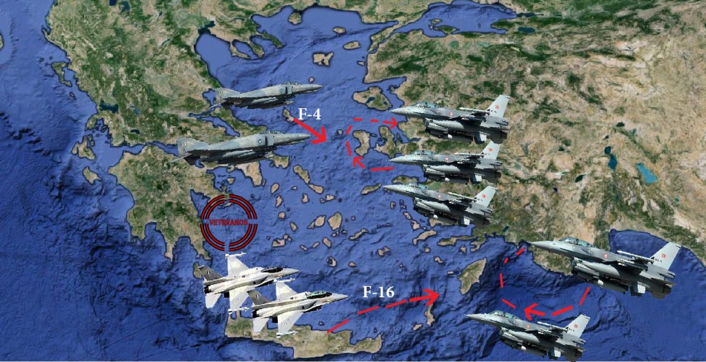 Σχεδιασμένη & μελετημένη η «εισβολή των Τούρκικων F-16 » στο FIR Αθηνών!