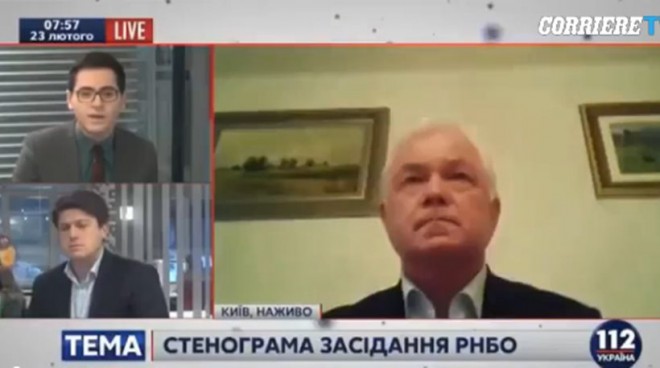 Ουκρανός αξιωματούχος εμφανίστηκε στην τηλεόραση με τα εσώρουχα(ΒΙΝΤΕΟ)