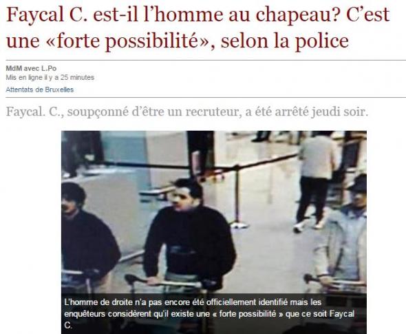 Αποκάλυψη-σοκ από τη Le Soir: Ο τρομοκράτης με το καπελάκι είναι Βέλγος δημοσιογράφος