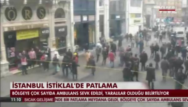 Ισχυρή έκρηξη με νεκρούς στη πλατεία Ταξίμ στην Κωνσταντινούπολη (ΦΩΤΟ)