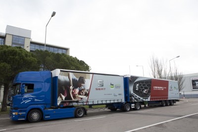 Το Mega Truck κάνει το παρθενικό του ταξίδι στους ισπανικούς αυτοκινητόδρομους