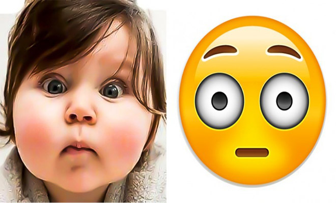 10 Απίστευτα Μωρά που μοιάζουν με Emoji.