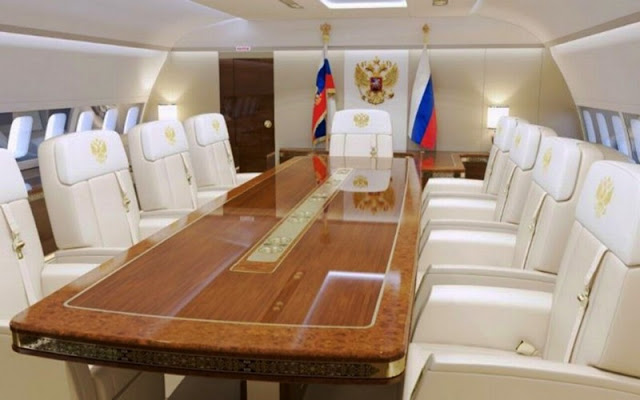 Το «χρυσό» αεροσκάφος του Βλαντιμίρ Πούτιν (ΦΩΤΟ)