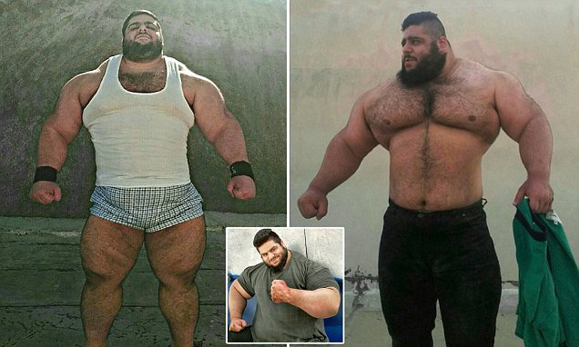 Το Τέρας του Ιράν! Γνωρίστε τον Ιρανό “Χαλκ” που ζυγίζει 150 κιλά και Μπορεί να Σηκώσει Πάνω από…