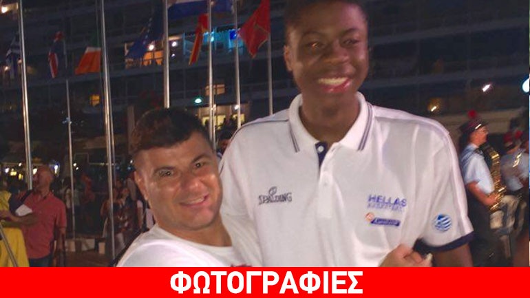 Συνάντηση του junior Αντετοκούνμπο με τον Πρωταθλητή της ελληνορωμαϊκής!