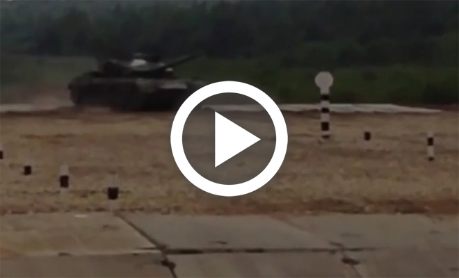 Απίστευτο βίντεο με άρμα μάχης: Δείτε τι έγινε όταν πάτησε τέρμα το γκάζι!!!