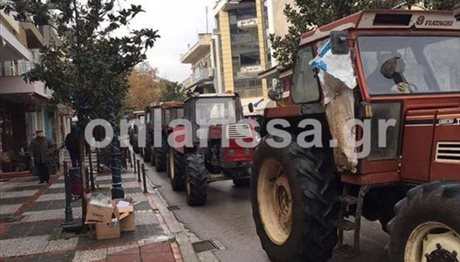 Στους δρόμους οι αγρότες: Συλλαλητήρια σε Φάρσαλα, Τρίκαλα, Καρδίτσα
