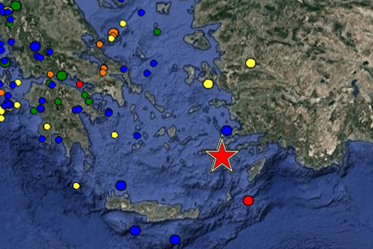 Σεισμός 5,1 ρίχτερ στη Νίσυρο πριν από λίγο