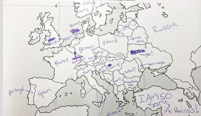 Έδωσαν σε Αμερικανούς να συμπληρώσουν τον χάρτη της Ευρώπης. Δείτε τα αποτελέσματα