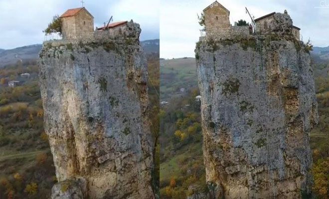 Αυτός ο άνδρας ζει στην κορυφή ενός βράχου 40 μέτρα πάνω από το έδαφος [Βίντεο]