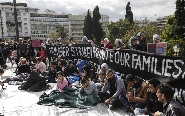 Απεργία πείνας από πρόσφυγες στο Σύνταγμα