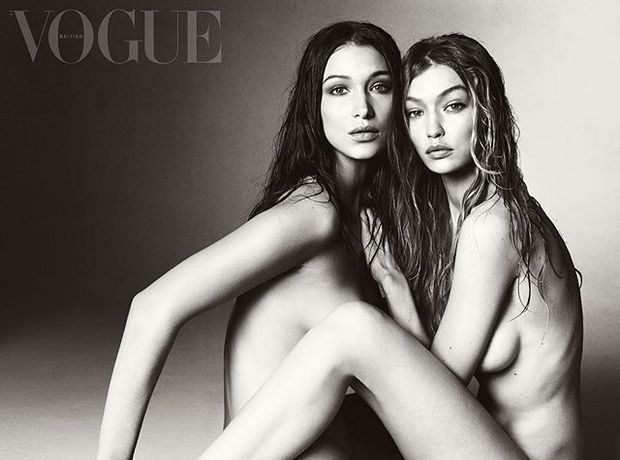 Οι αδερφές Hadid ποζάρουν γuμνές στο εξώφυλλο της Vogue
