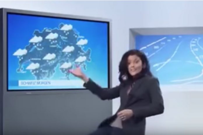Απίστευτη τούμπα παρουσιάστριας δελτίου καιρού on air [βίντεο]