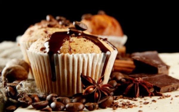 Νηστίσιμα muffins βανίλιας με σταγόνες σοκολάτας
