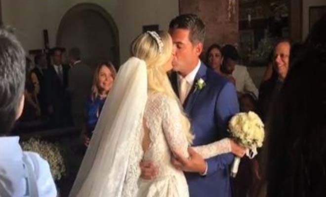 Όσα δεν είδατε από τον γάμο του Ντόντα: H εντυπωσιακή νύφη και τα φιλιά [Βίντεο]