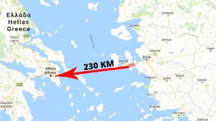 Τουρκία: Χάρτης με την Αθήνα εντός βεληνεκούς του νέου πυραύλου Μπόρα