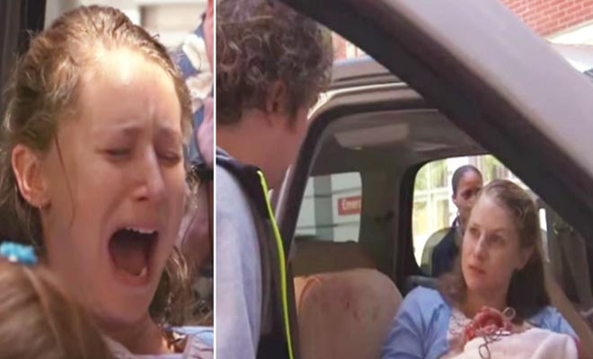 Σύζυγος φωνάζει στην γυναίκα του επειδή γέννησε το παιδί τους μέσα στο καινούργιο του αμάξι