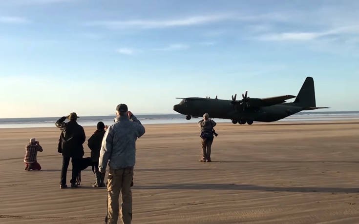 Δείτε ένα θηριώδες C-130 να προσγειώνεται σε… παραλία