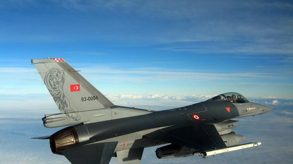 Πτήσεις τουρκικών F-16 πάνω από ελληνικά νησιά