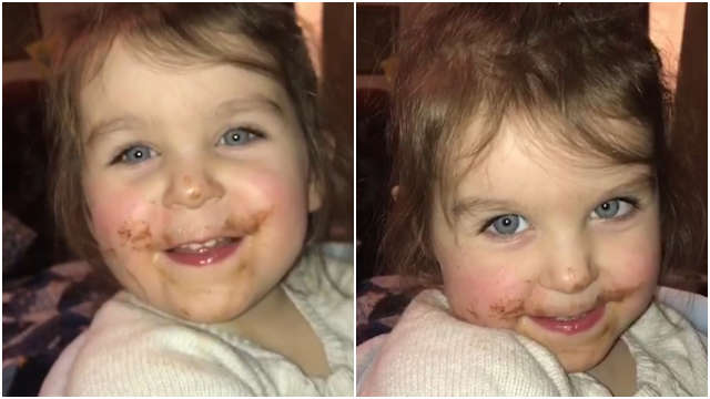 Μικρούλα προσπαθεί μάταια να πείσει τη μαμά της πως δεν έφαγε τη σοκολάτα [βίντεο]