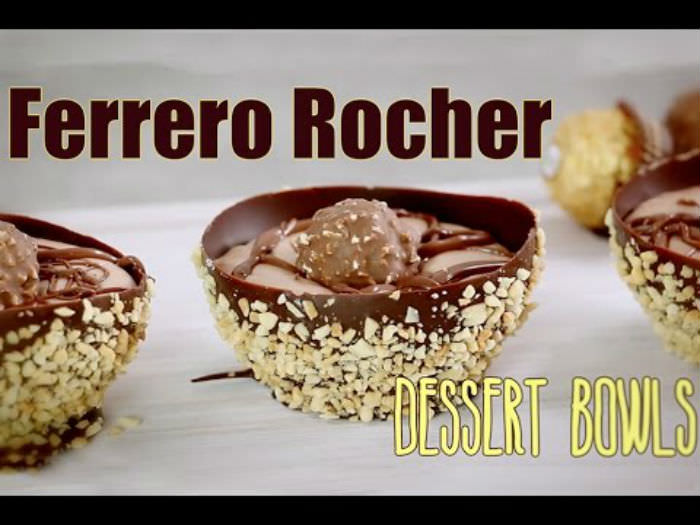 Γλυκό της τελευταίας στιγμής! Σοκολατένιο μπολάκι fererro που τρώγεται!(Βίντεο)