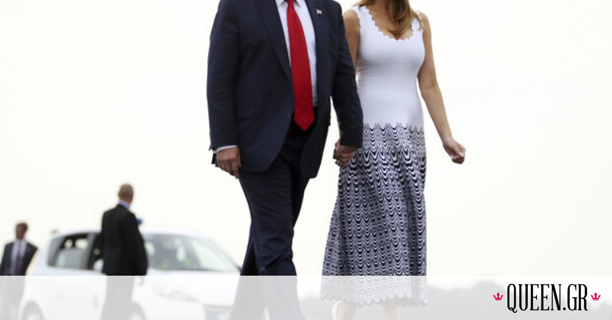 Την τελευταία μέρα της G7 στο Μπιαρίτς η Melania Trump έβαλε ένα φόρεμα που άξιζε τις επευφημίες μας