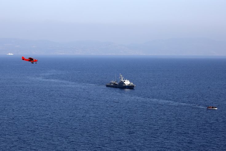 Διαρροή λαδιών στο λιμάνι της Μυτιλήνης από πλοίο της Frontex