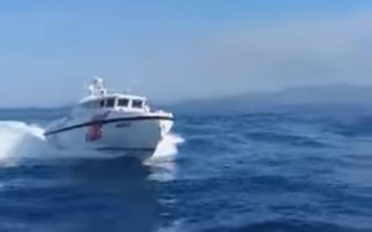 Καλόλιμνος: Η τουρκική ακτοφυλακή προκαλεί με επικινδύνους ελιγμούς Έλληνες ψαράδες