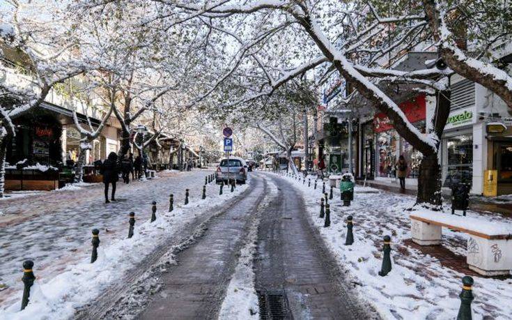 Μόνο το 3% της Ελλάδας καλύπτεται με χιόνια τον Ιανουάριο