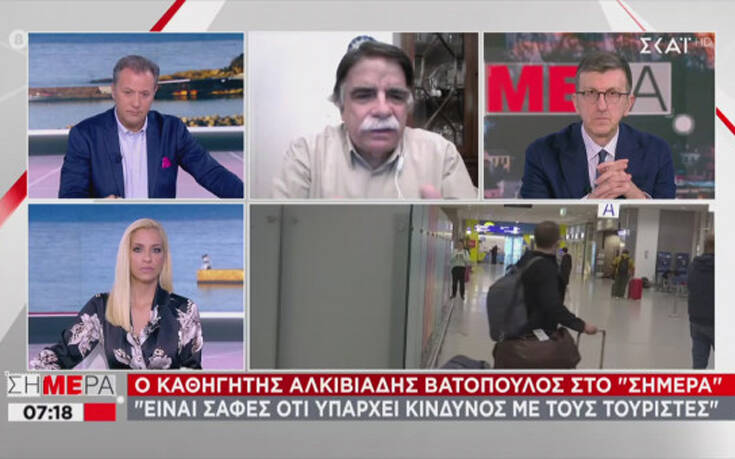 Βατόπουλος: Είναι σαφές ότι θα υπάρξει κίνδυνος με τους τουρίστες
